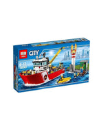 Lepin City Rescue Fire Boat