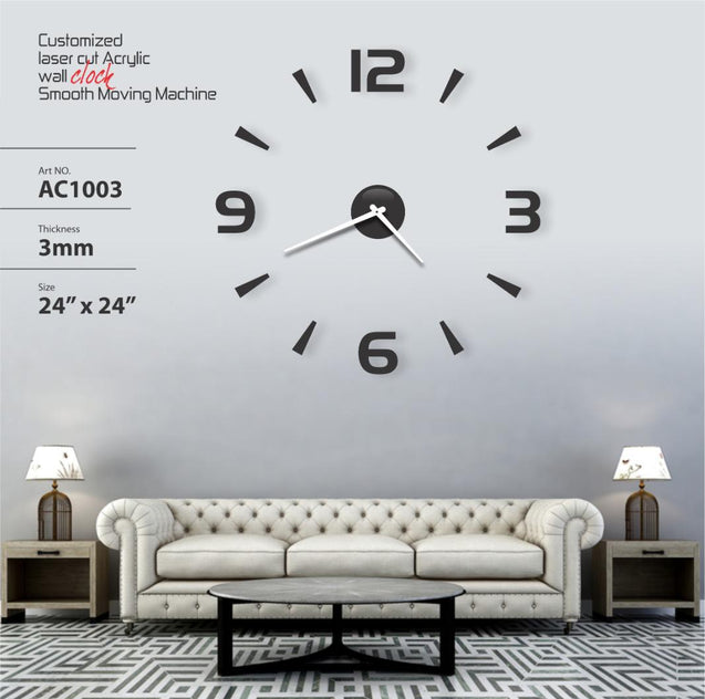 Acrylic Clock Modern Design Wall Sticker Clock-Model 203