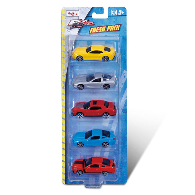 Maisto Fresh Metal Fresh Five Die-cast Vehicles 5-Pack (Styles May Vary)